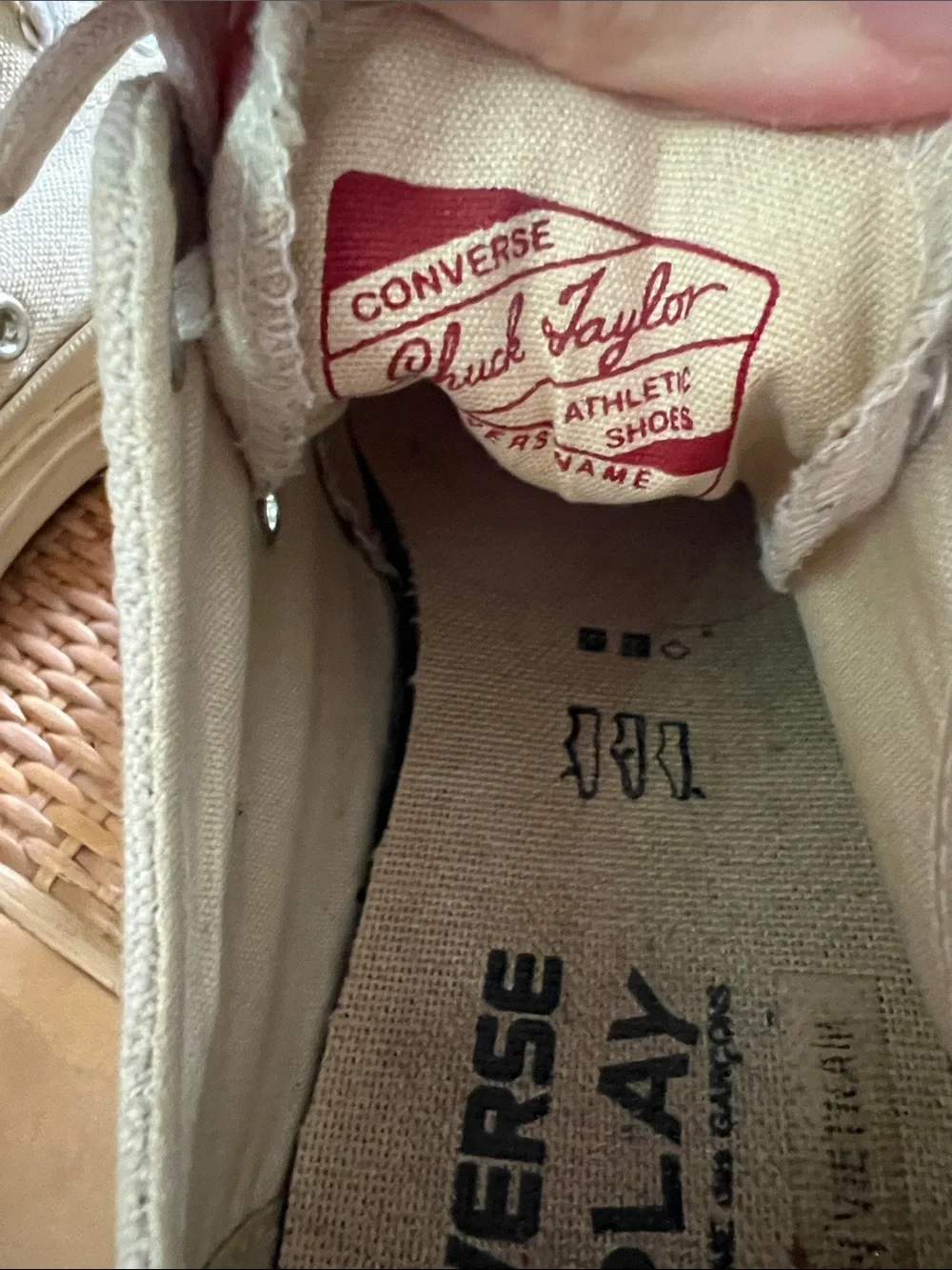 Men’s Converse x Commes des Garcons Low-Top Sneakers with Red Heart